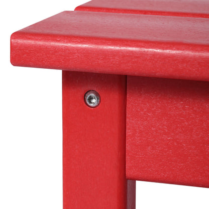 Table basse rectangulaire d'extérieur Polytrends Laguna en PEHD, résistante aux intempéries