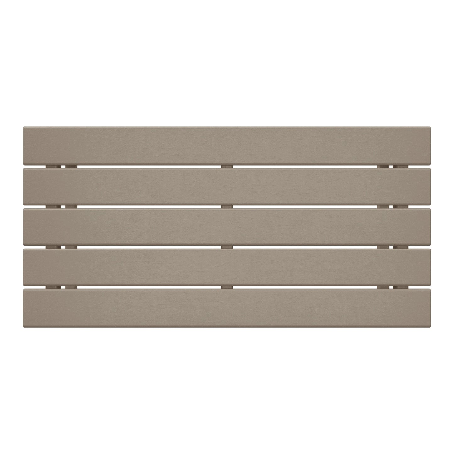 Table basse rectangulaire d'extérieur Polytrends Laguna en PEHD, résistante aux intempéries