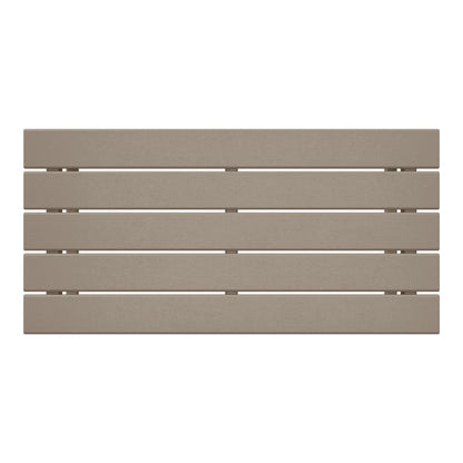 Table basse rectangulaire d'extérieur Polytrends Laguna en PEHD, résistante aux intempéries