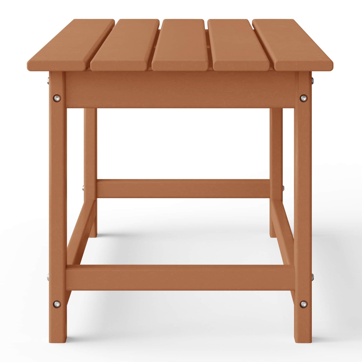 Table basse rectangulaire d'extérieur Polytrends Laguna en PEHD, résistante aux intempéries