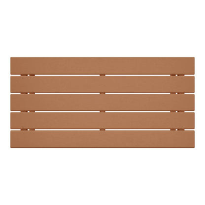 Table basse rectangulaire d'extérieur Polytrends Laguna en PEHD, résistante aux intempéries