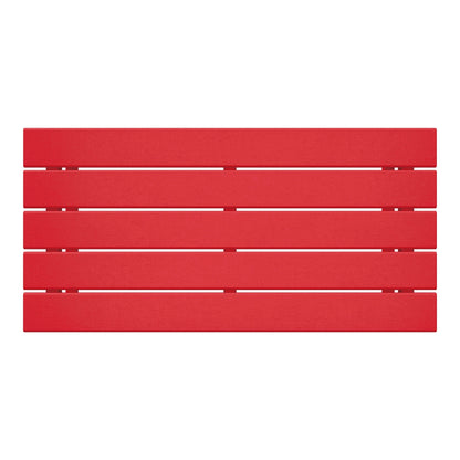 Table basse rectangulaire d'extérieur Polytrends Laguna en PEHD, résistante aux intempéries