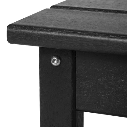 Table basse rectangulaire d'extérieur Polytrends Laguna en PEHD, résistante aux intempéries