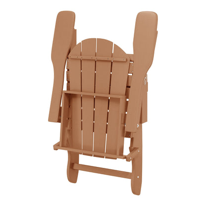 Chaises pliantes Adirondack Polytrends Laguna résistantes aux intempéries (lot de 4)