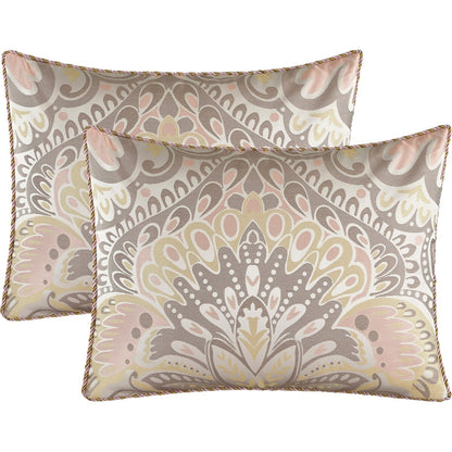 Ensemble de couette 6 pièces Porch &amp; Den Summerfield Jacquard Medallion