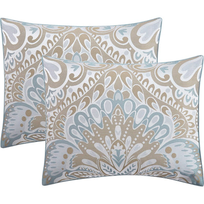 Ensemble de couette 6 pièces Porch &amp; Den Summerfield Jacquard Medallion