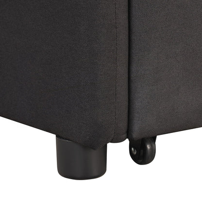 Canapé-lit gigogne 3 en 1 avec table à 2 oreilles