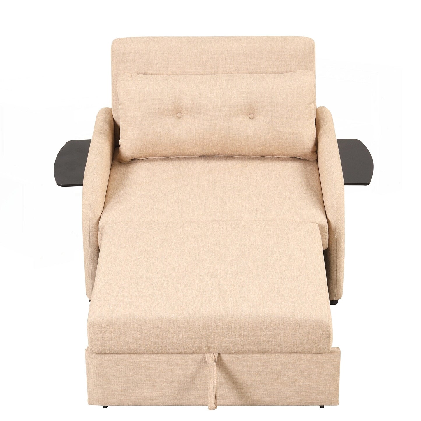 Canapé-lit gigogne 3 en 1 avec table à 2 oreilles