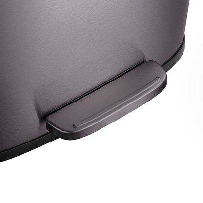 Poubelles rectangulaires Qualiazero de 13,2 gallons et deux de 1,3 gallon à pédale - Ensemble familial