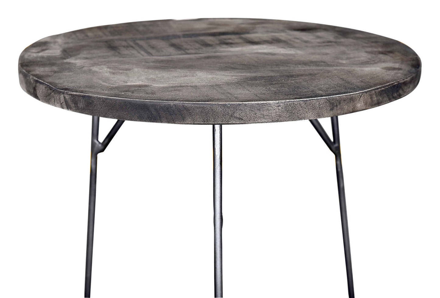 Remmi 18 2-Pack Nesting Accent Tables - Gris sable et gris métallisé |2 tables d'appoint gigognes Remmi de 18 po - gris sable et gris métallisé