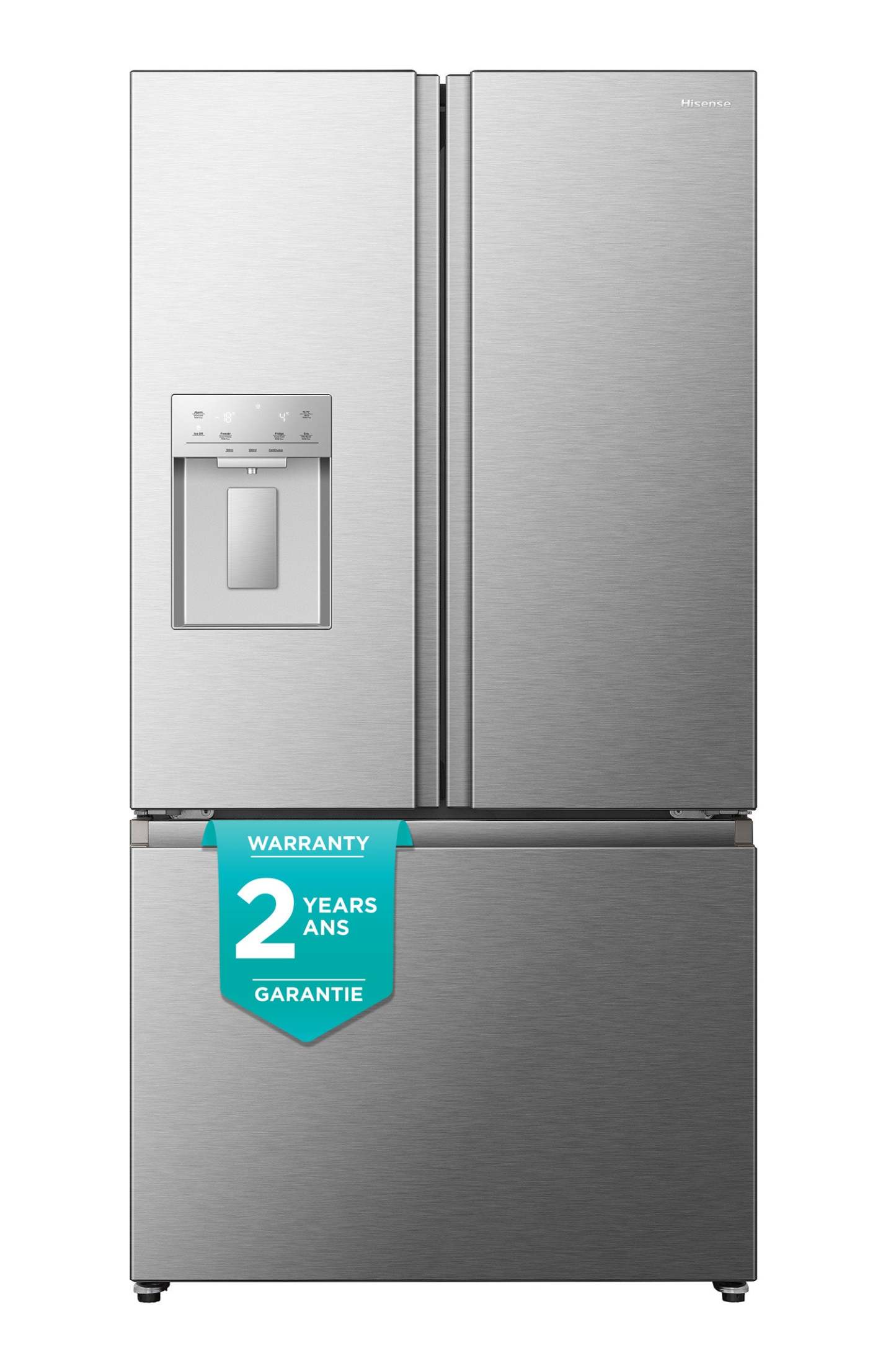 Réfrigérateur Hisense de 36 po et de 22,4 pi³ à portes françaises - acier inoxydable - RF225C3CSEI | Hisense 36 22.4 Cu. Ft. French-Door Refrigerator - Stainless Steel - RF225C3CSEI