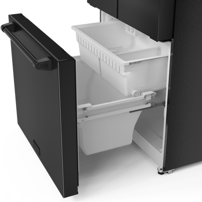 Réfrigérateur collection Gordon Ramsay de Thor Kitchen de 30 po et de 17,5 pi3 de profondeur comptoir à portes françaises - RF3017FFD00