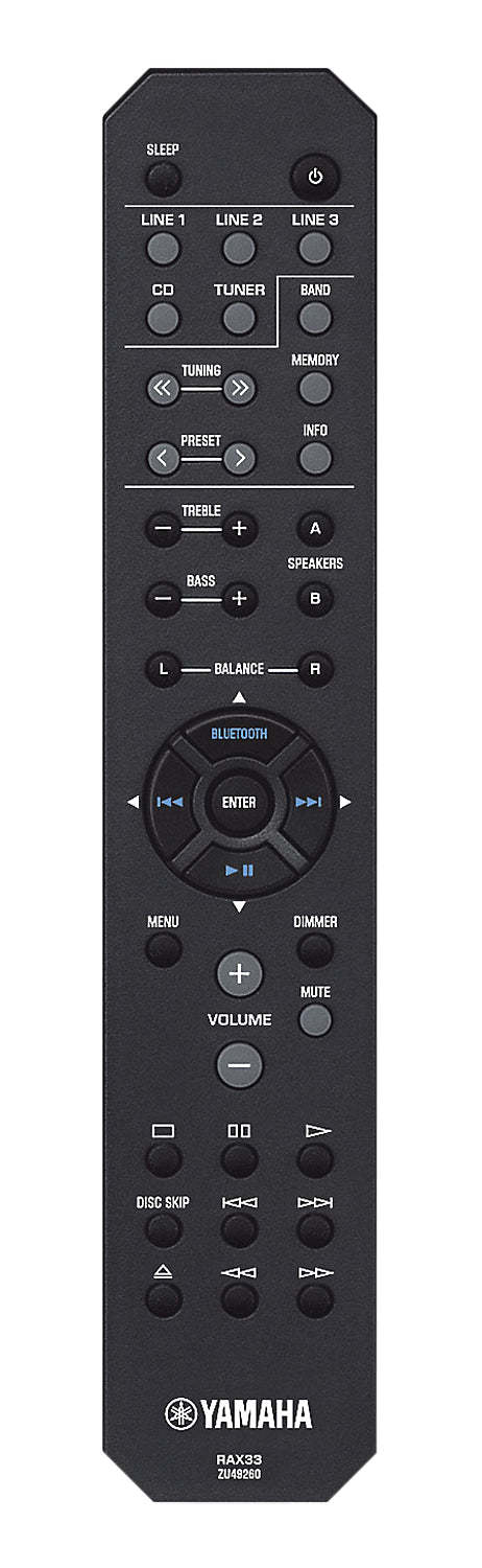 Récepteur stéréo Bluetooth® 2 canaux Yamaha R-S202 Natural Sound | Récepteur stéréo son naturel R-S202 Yamaha compatible Bluetooth | RS202BLK