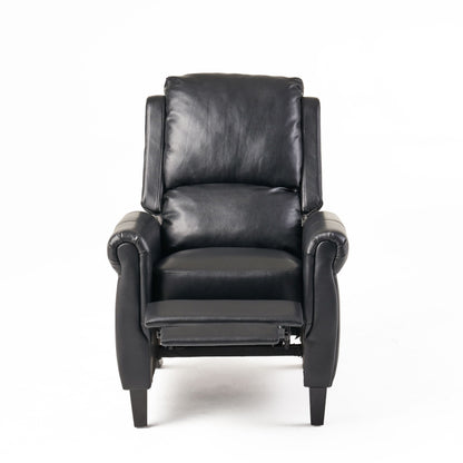 Fauteuil inclinable en cuir PU ultra-confortable Roomfitters, fauteuil inclinable luxueux pour salon ou chambre à coucher