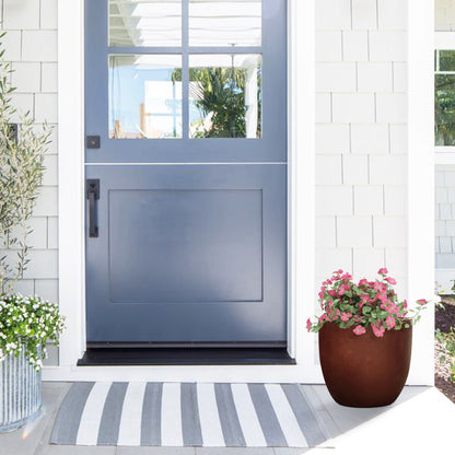 Pot de fleurs conique rond en oxyde de magnésium (MgO), pour intérieur et extérieur