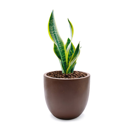 Pot de fleurs conique rond en oxyde de magnésium (MgO), pour intérieur et extérieur