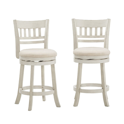 Tabouret de bar pivotant Rovinj à dossier ajouré 24H