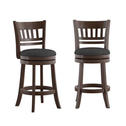 Tabouret de bar pivotant Rovinj à dossier ajouré 24H