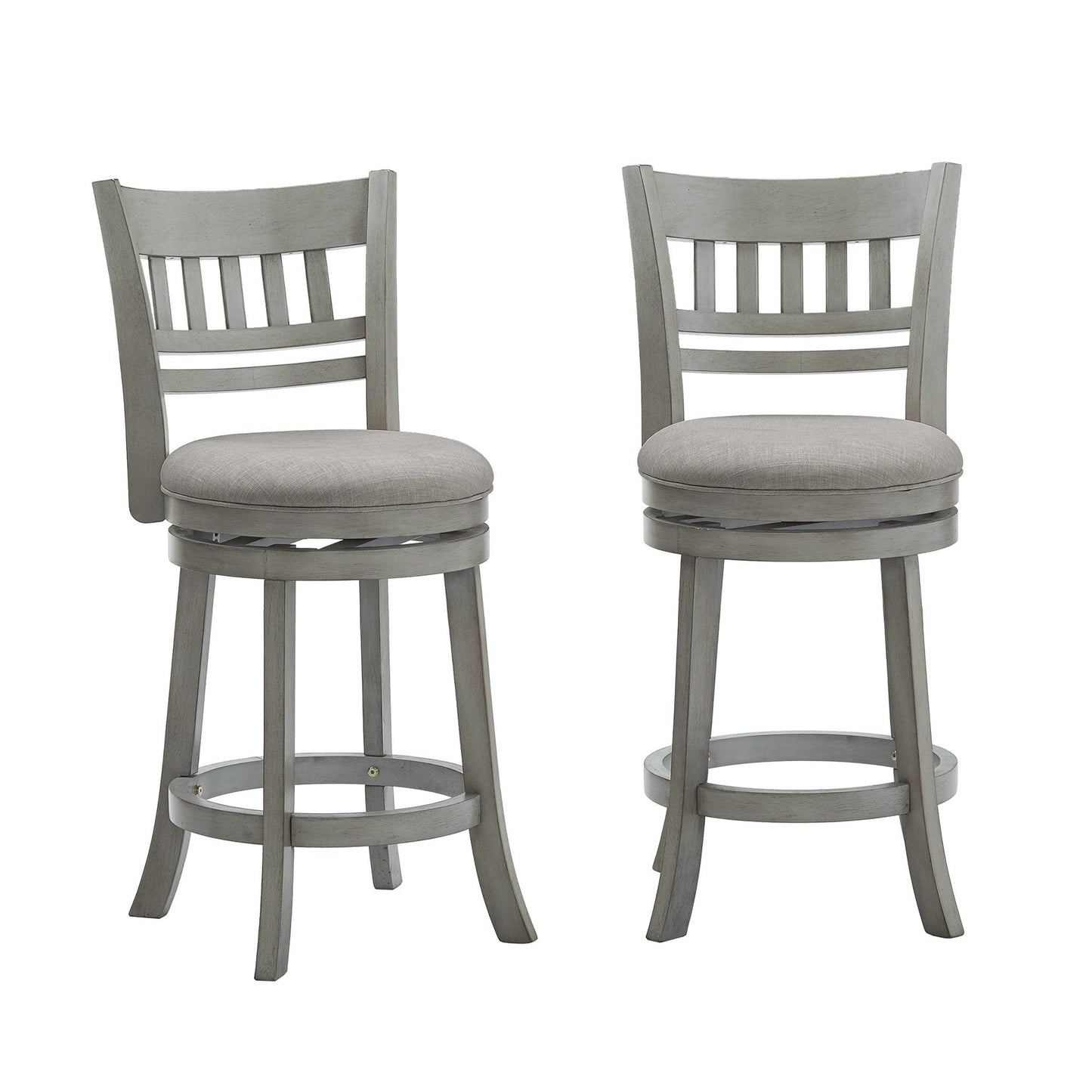 Tabouret de bar pivotant Rovinj à dossier ajouré 24H