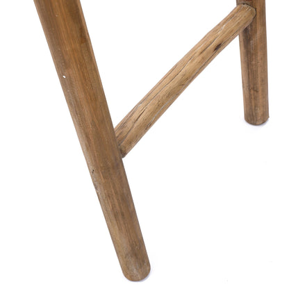 Échelle décorative rustique en bois naturel de 1,83 m (6 pi) - 189 cm (74,4 po) H x 48 cm (18,9 po) L x 5 cm (2 po) P
