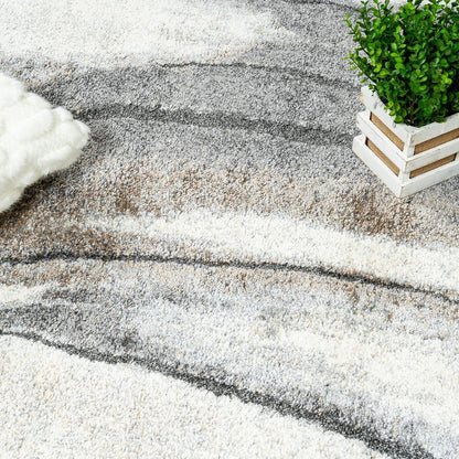 Tapis Darius Waves Twist Area - 6'7 x 9'6|Tapis Darius à motif de vagues torsadées - 6 pi 7 po x 9 pi 6 po