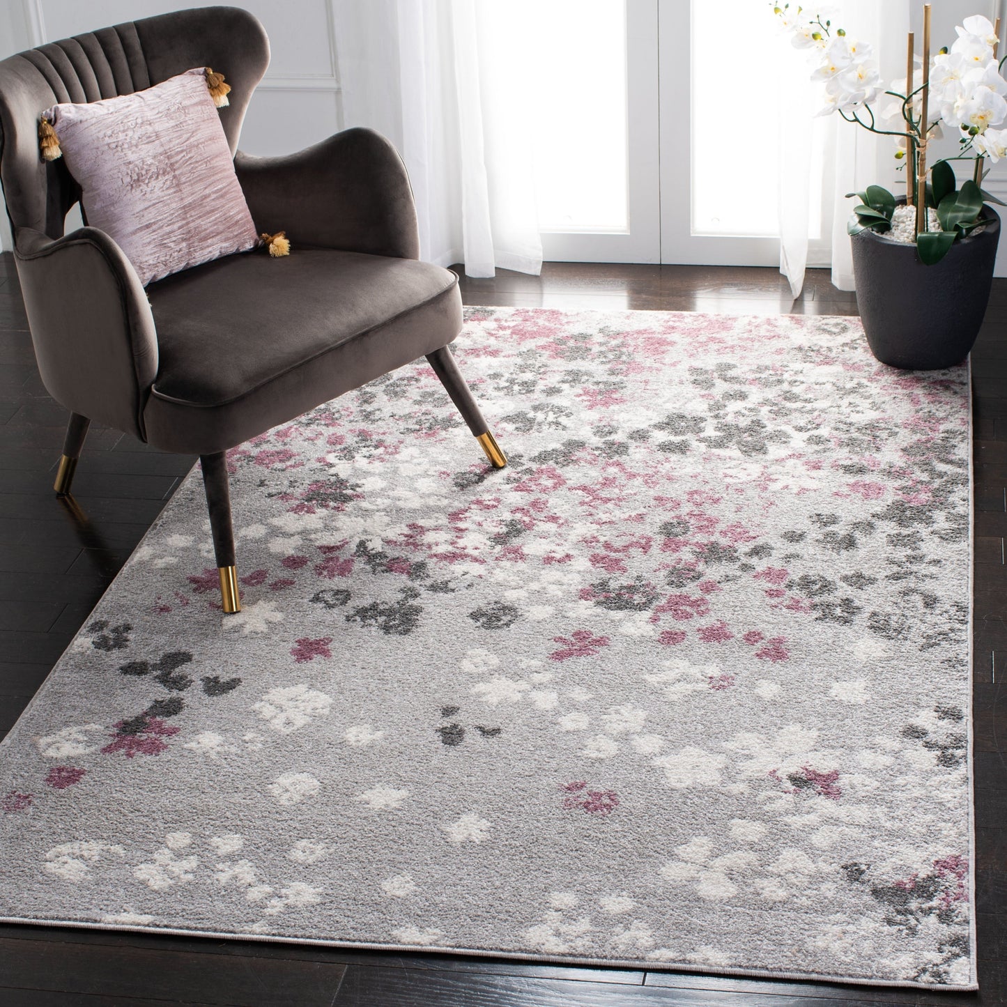 Tapis Adirondack Venelina vintage à motif floral SAFAVIEH