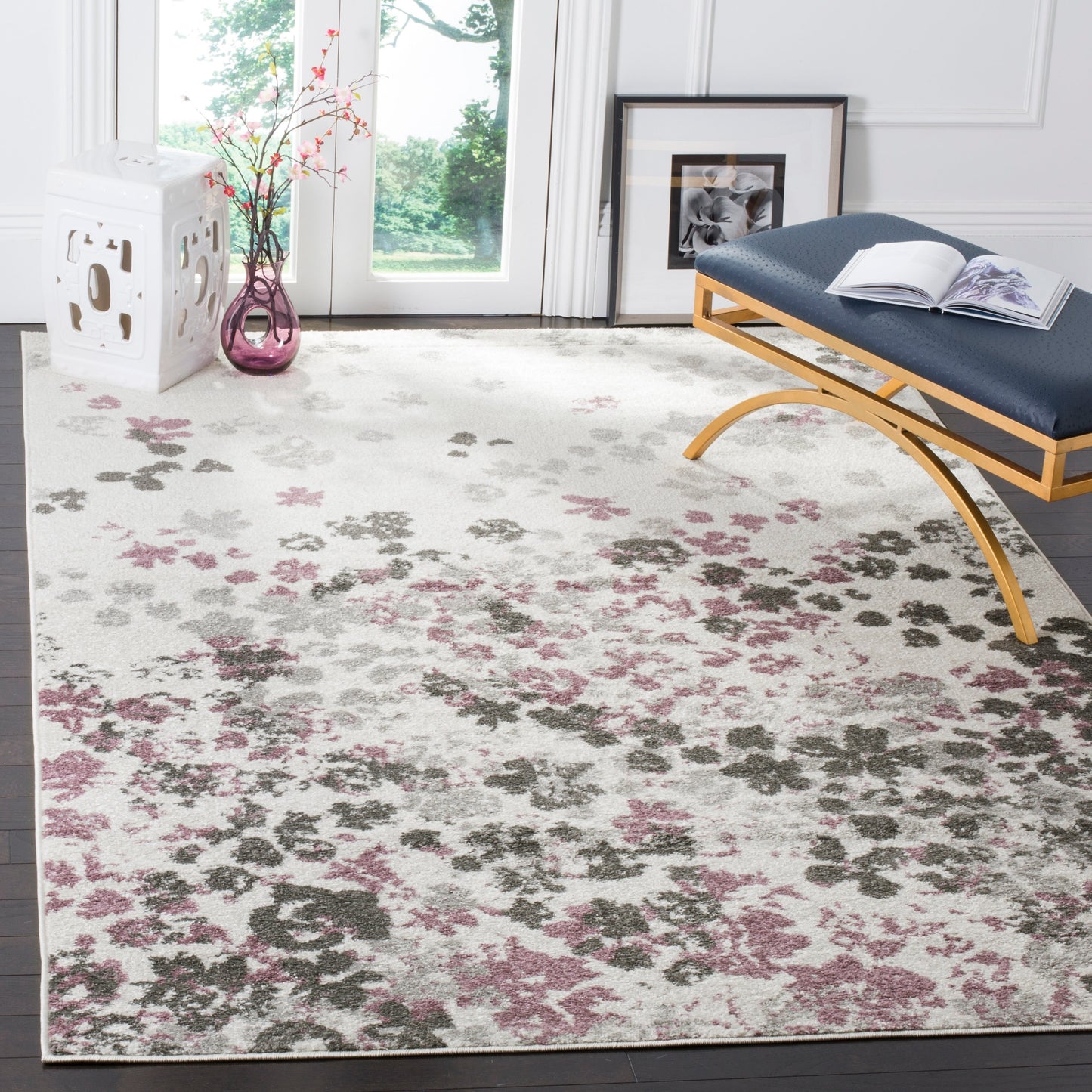 Tapis Adirondack Venelina vintage à motif floral SAFAVIEH