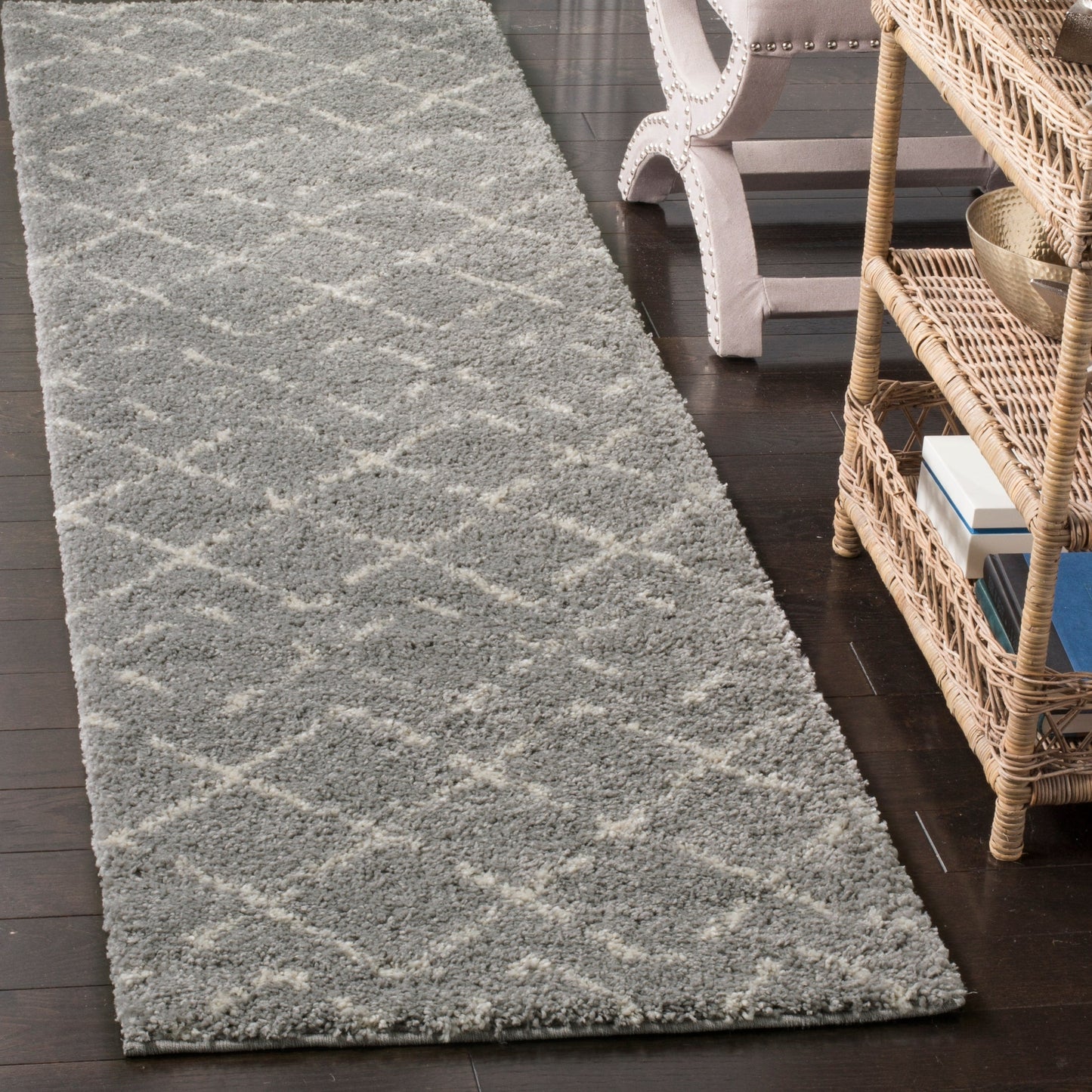 Tapis SAFAVIEH Arizona Shag Ghinwa de 3 cm d'épaisseur