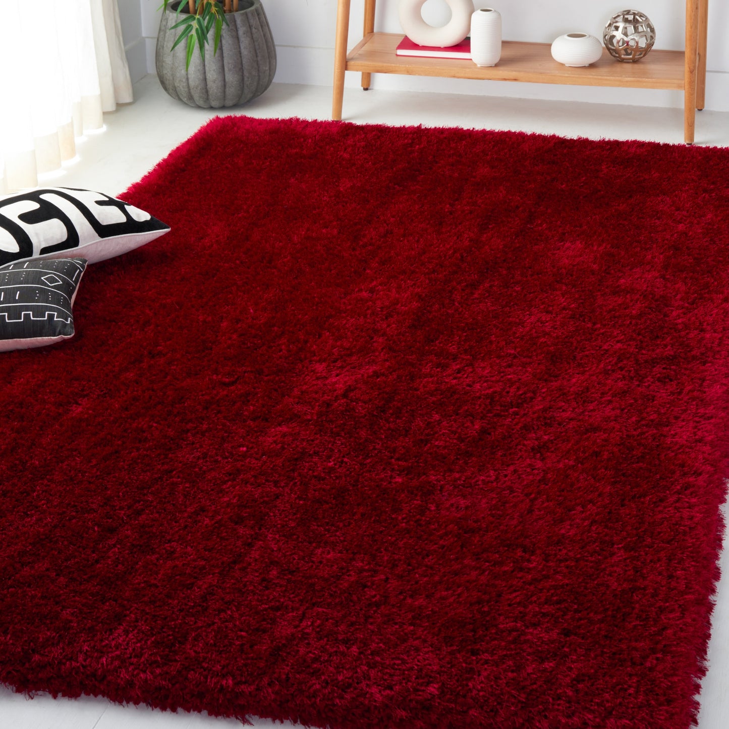 Tapis SAFAVIEH Bahija Rudina Luxe Shaggy de 7,6 cm d'épaisseur