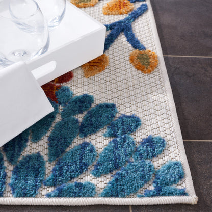 SAFAVIEH Tapis floral de patio imperméable intérieur/extérieur Cabana Hillechien