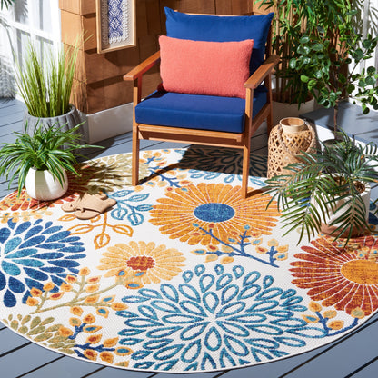 SAFAVIEH Tapis floral de patio imperméable intérieur/extérieur Cabana Hillechien