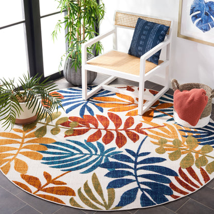 Tapis de patio imperméable à motif floral SAFAVIEH Cabana Neera pour intérieur/extérieur