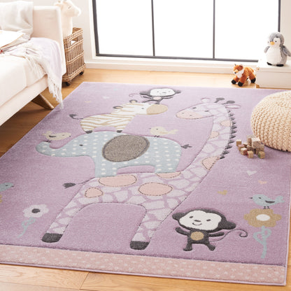 Tapis d'éveil SAFAVIEH Carousel Kids Miharu à motifs animaux