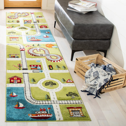 Tapis de route pour enfants SAFAVIEH Carousel Kids Riemy Neighborhood