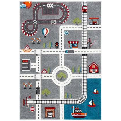 Tapis de route pour enfants SAFAVIEH Carousel Kids Riemy Neighborhood