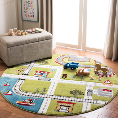 Tapis de route pour enfants SAFAVIEH Carousel Kids Riemy Neighborhood