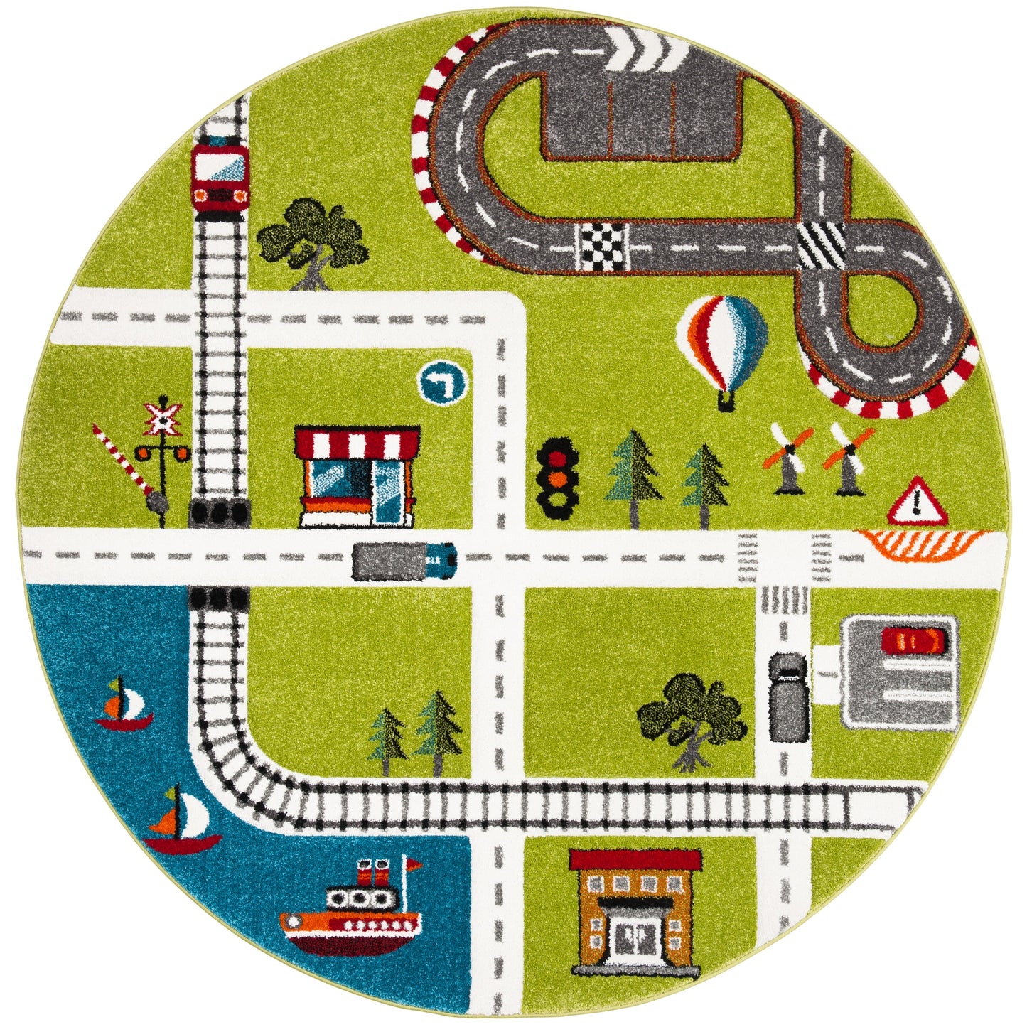 Tapis de route pour enfants SAFAVIEH Carousel Kids Riemy Neighborhood