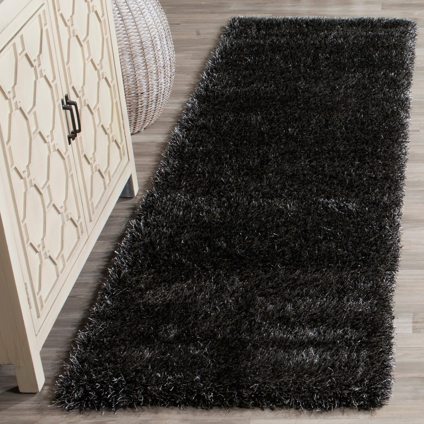 Tapis SAFAVIEH Charlotte Shag Truc uni de 5 cm d'épaisseur