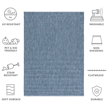 Tapis de patio/jardin imperméable SAFAVIEH Courtyard Begajeta pour intérieur/extérieur.