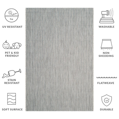 Tapis de jardin imperméable SAFAVIEH Courtyard Ilmur pour intérieur/extérieur