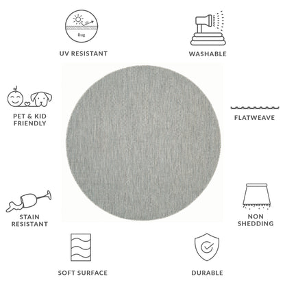 Tapis de jardin imperméable SAFAVIEH Courtyard Ilmur pour intérieur/extérieur