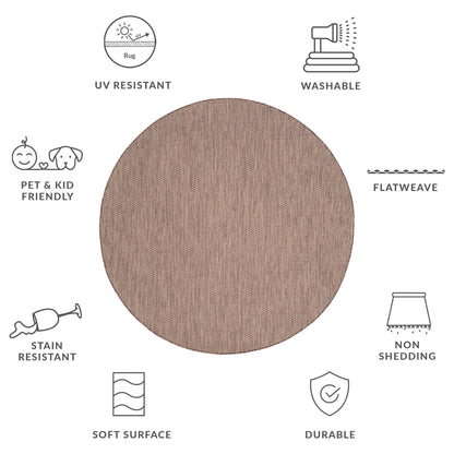 Tapis de jardin imperméable SAFAVIEH Courtyard Ilmur pour intérieur/extérieur