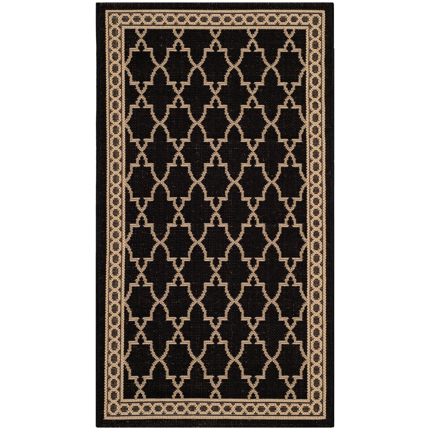 Tapis de jardin imperméable SAFAVIEH Courtyard Janell Trellis pour terrasse ou jardin