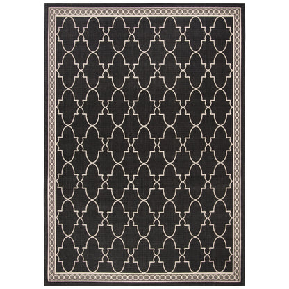 Tapis de jardin imperméable SAFAVIEH Courtyard Janell Trellis pour terrasse ou jardin