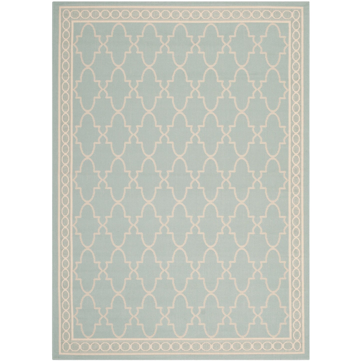 Tapis de jardin imperméable SAFAVIEH Courtyard Janell Trellis pour terrasse ou jardin