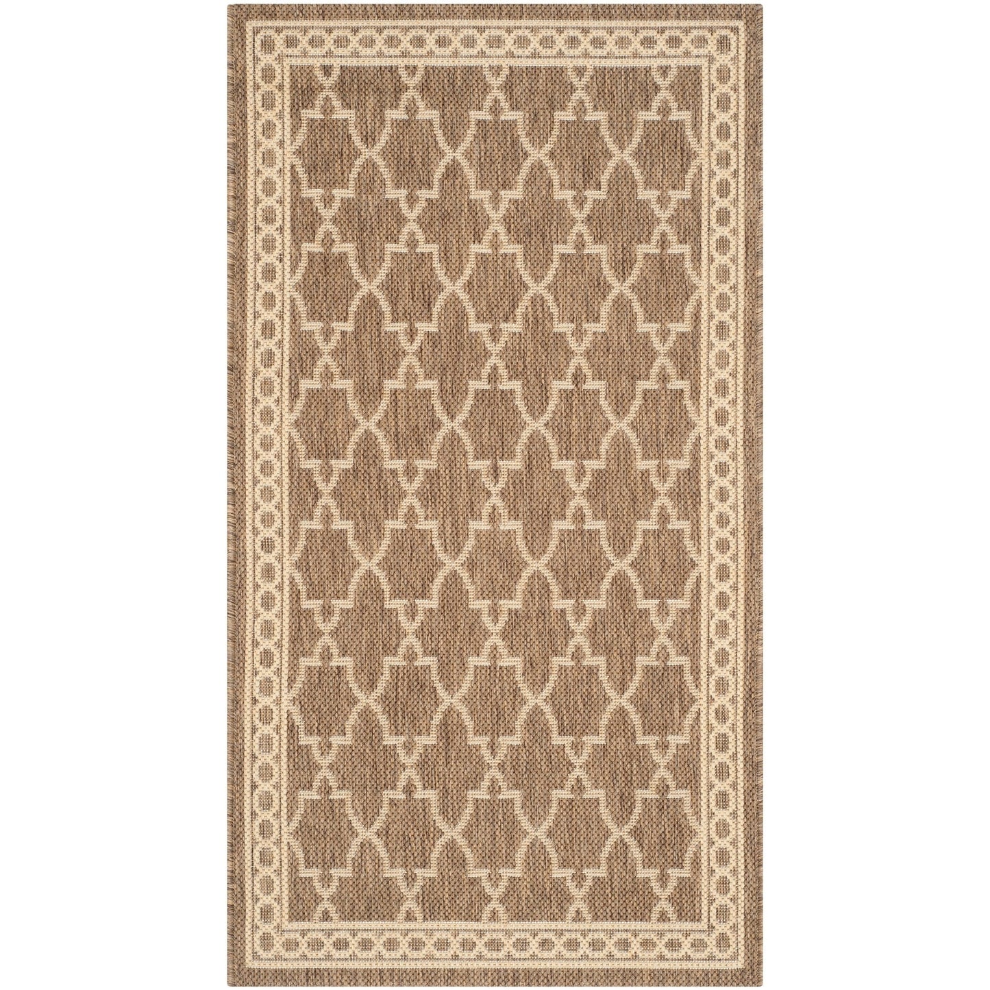Tapis de jardin imperméable SAFAVIEH Courtyard Janell Trellis pour terrasse ou jardin