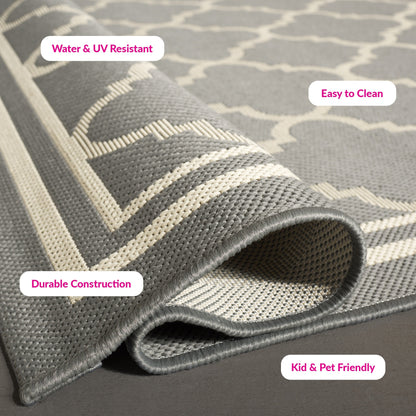 Tapis de jardin/terrasse imperméable SAFAVIEH Courtyard Kristelle