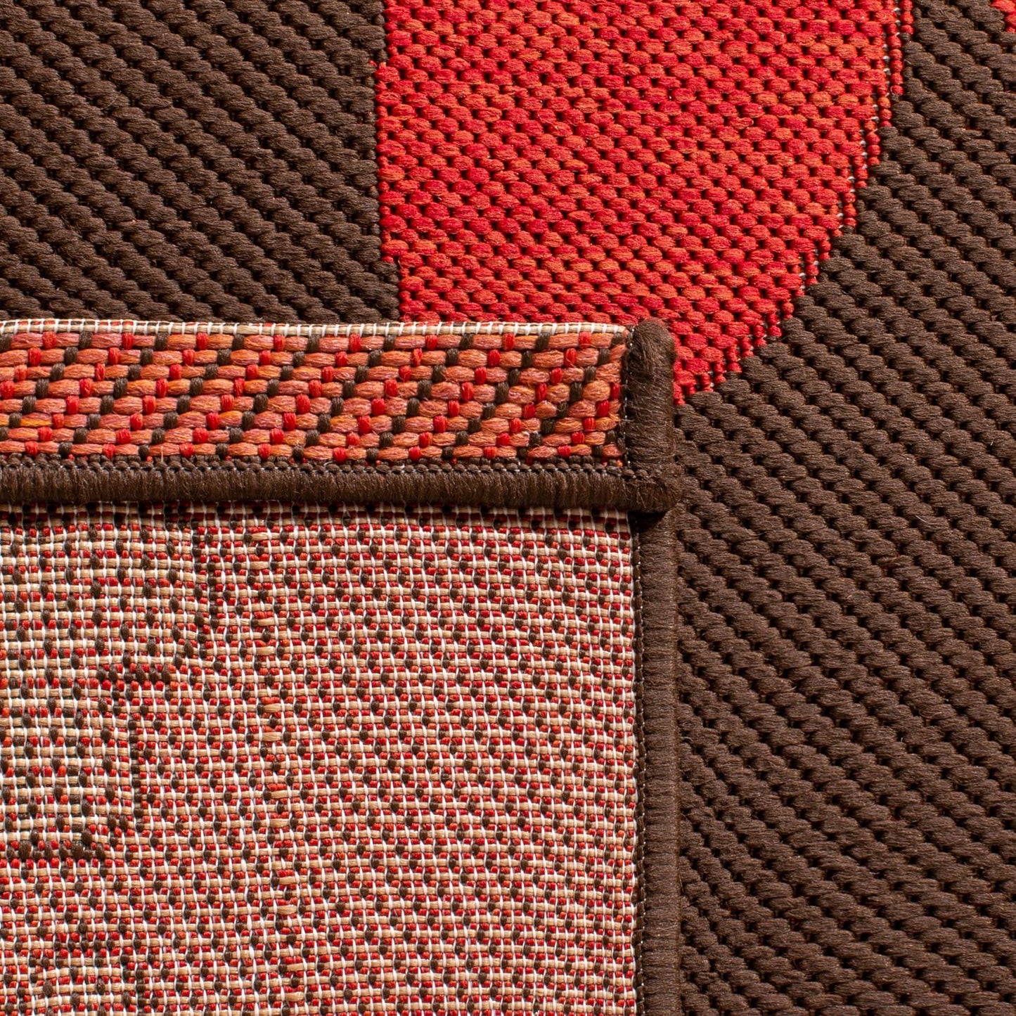 Tapis de jardin SAFAVIEH Courtyard Luann Botanical imperméable pour intérieur/extérieur, terrasse ou jardin