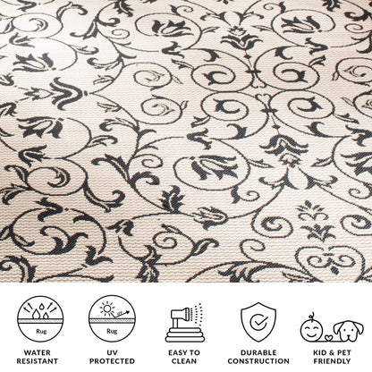 Tapis de jardin/terrasse imperméable SAFAVIEH Courtyard Miljeta