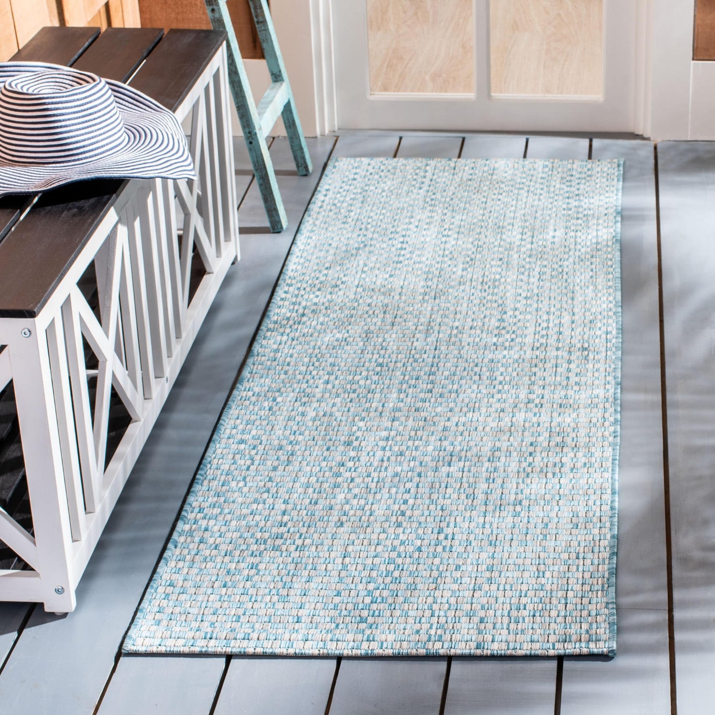 Tapis de jardin imperméable SAFAVIEH Courtyard Ragini pour intérieur/extérieur